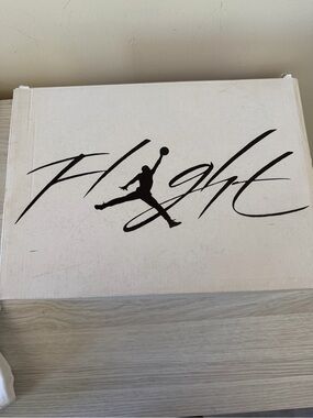Jordan Flight Decorative Box in White with Black Logo